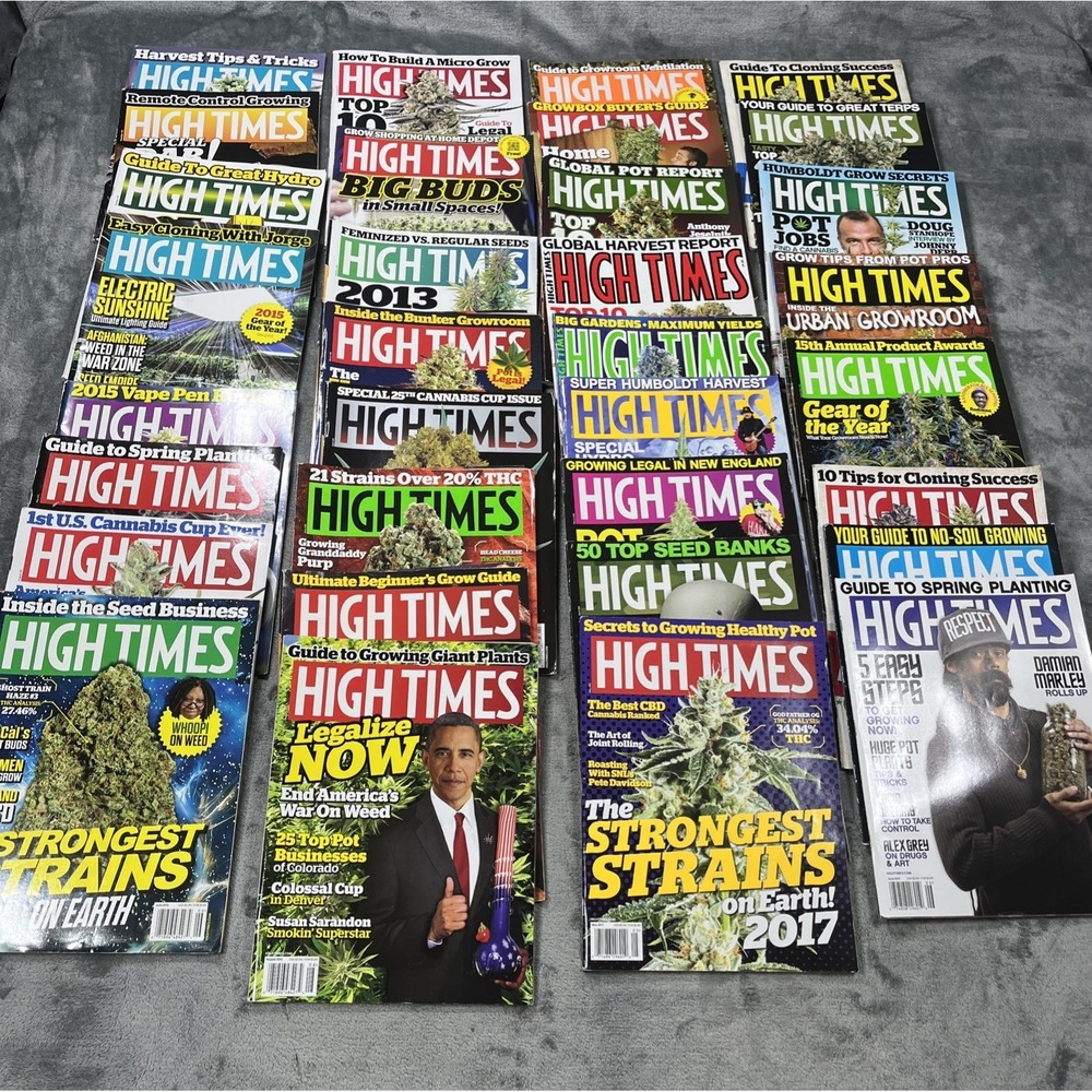 High Times Magazine Lot of 33 Issues‎ 2011–2017 Hydro Strains Grow Guides Weed